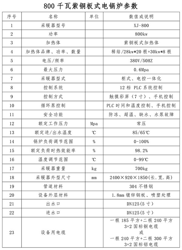 辽宁稀结｜800kW紫铜板式电锅炉｜煤改电蓄热锅炉