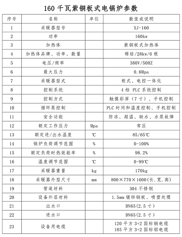 辽宁稀结160kW紫铜板式电锅炉_全导体加热