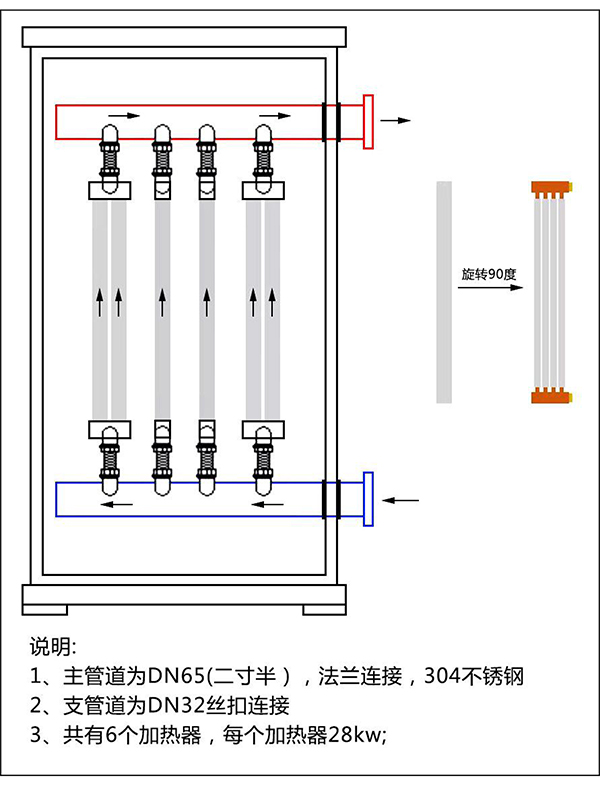 辽宁稀结160kW紫铜板式电锅炉_全导体加热